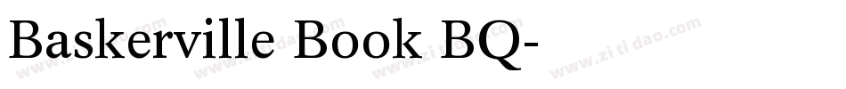 Baskerville Book BQ字体转换